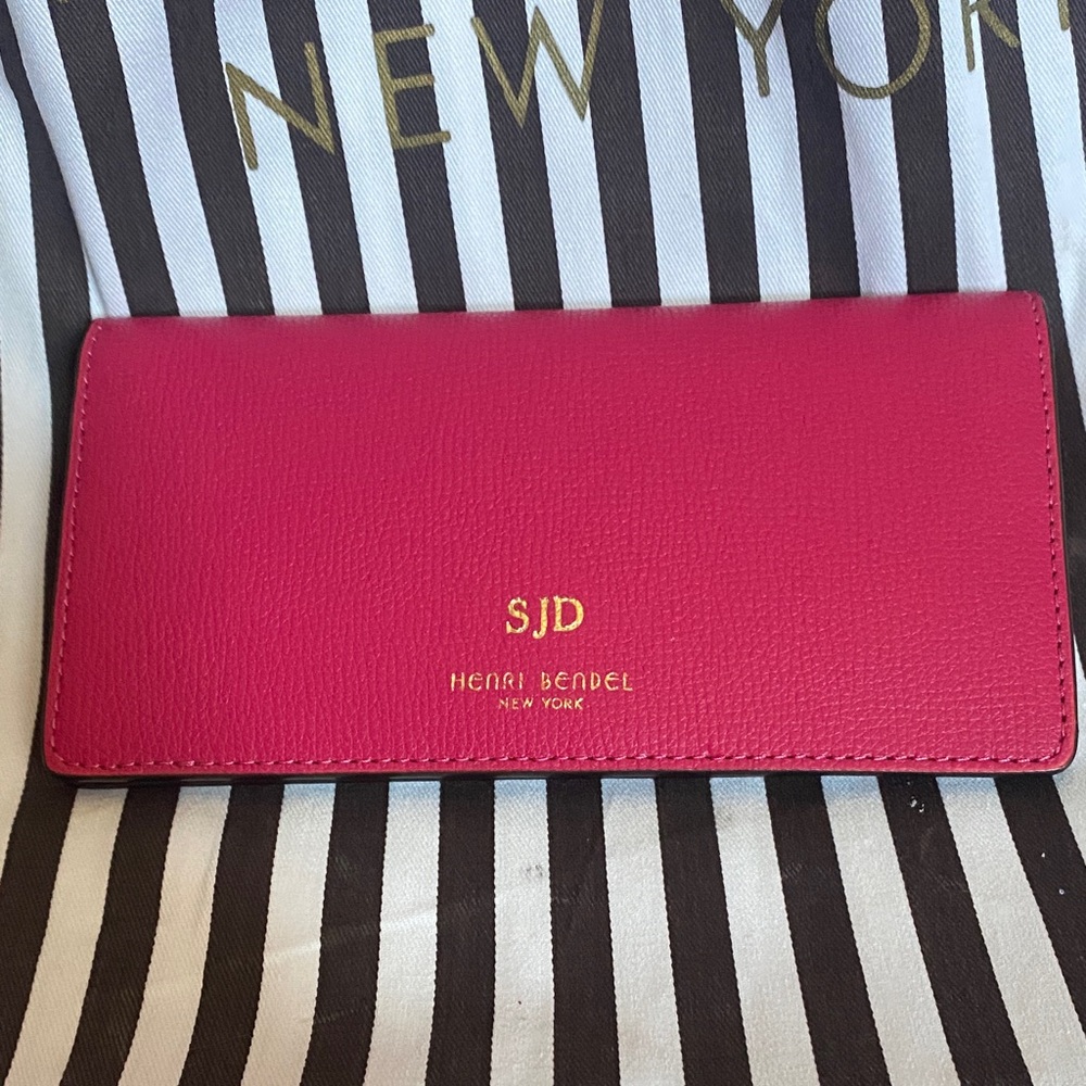Henri Bendel Lipstick/Cent Stripe Wallet